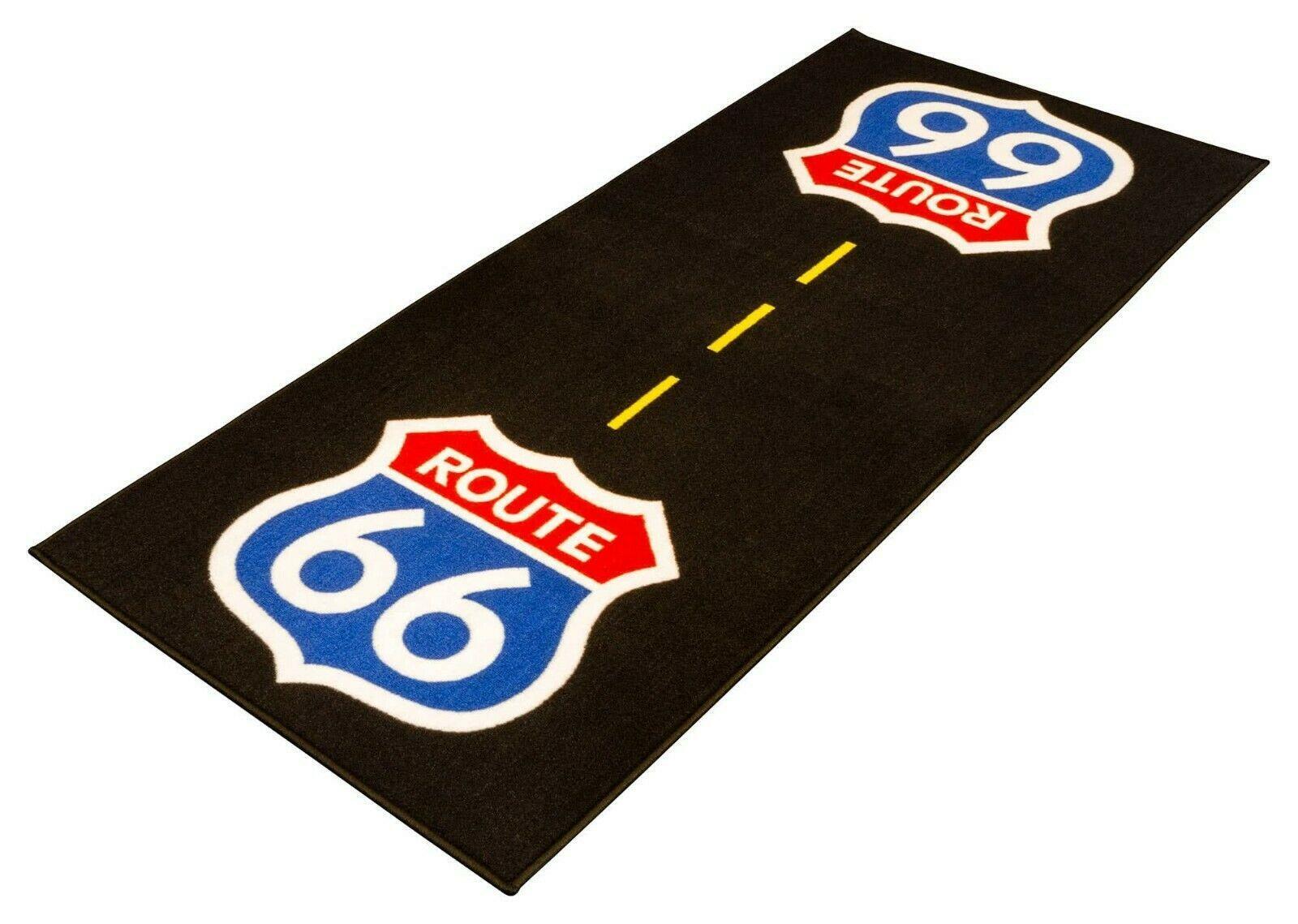 Bike Tek Route 66 Motorcycle Motorbike Workshop Garage Mat Series 3 190x80cm