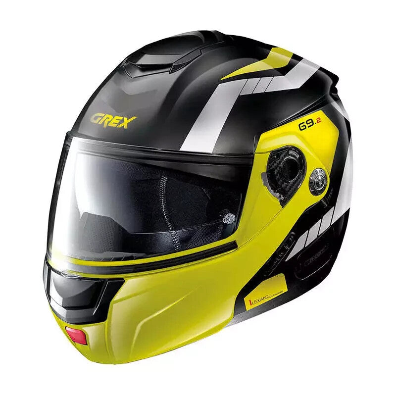 nolan grex flip up motorcycle helmet Nolan Grex G9.2 Steadfast N-Com Flip-Up Motorcycle Helmet Metal Black – Think Bike Gear