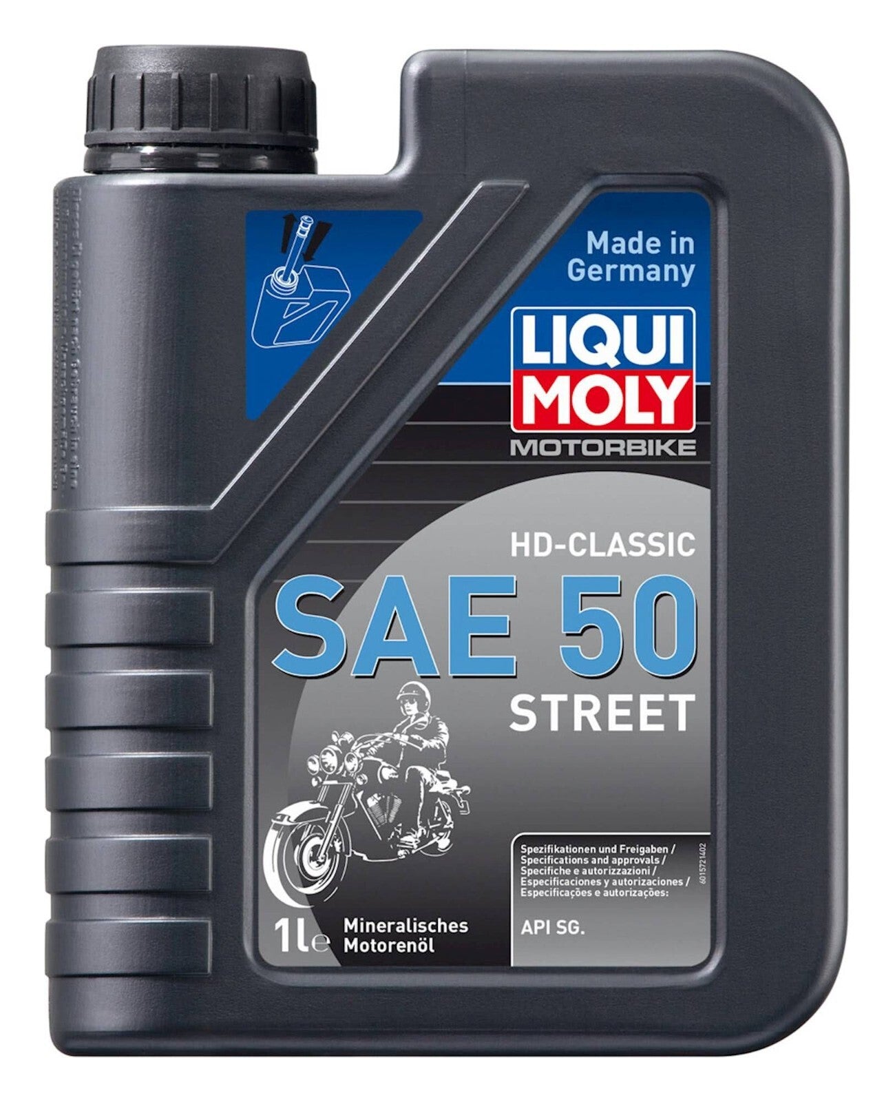 Liqui Moly 4 Stroke Mineral HD-Classic Street SAE 50 Motorcycle Motorbike Oil 1L