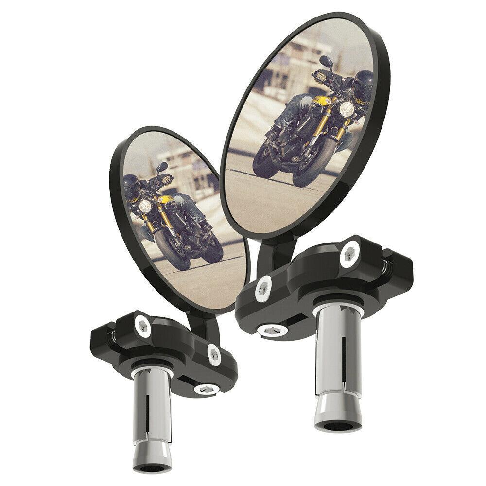 Oxford BarEnd Motorcycle Motorbike Mirrors - Black Set OX577