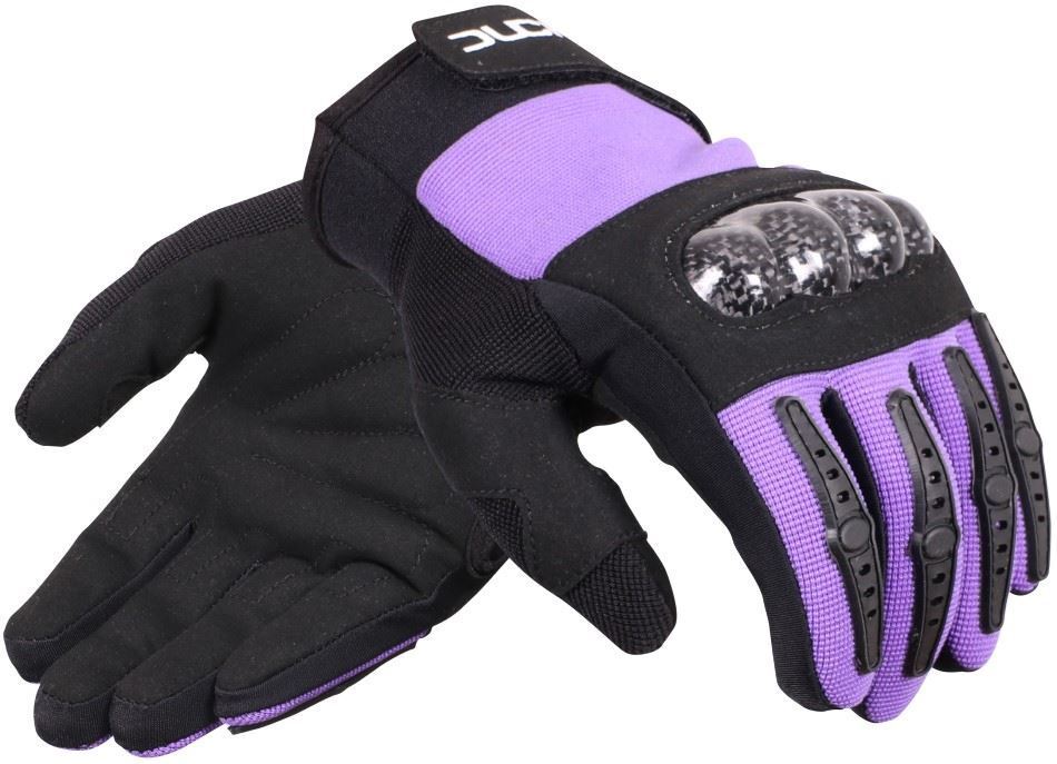 Duchinni Jago Kids Armoured Motorcycle Motorbike Gloves - Black/Purple