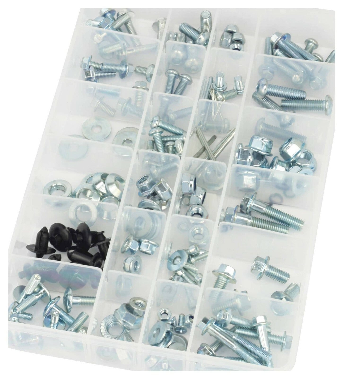 BikeTek 170Pc Japanese MX Off Road Motorcycle Hardware Screw Bolt Kit