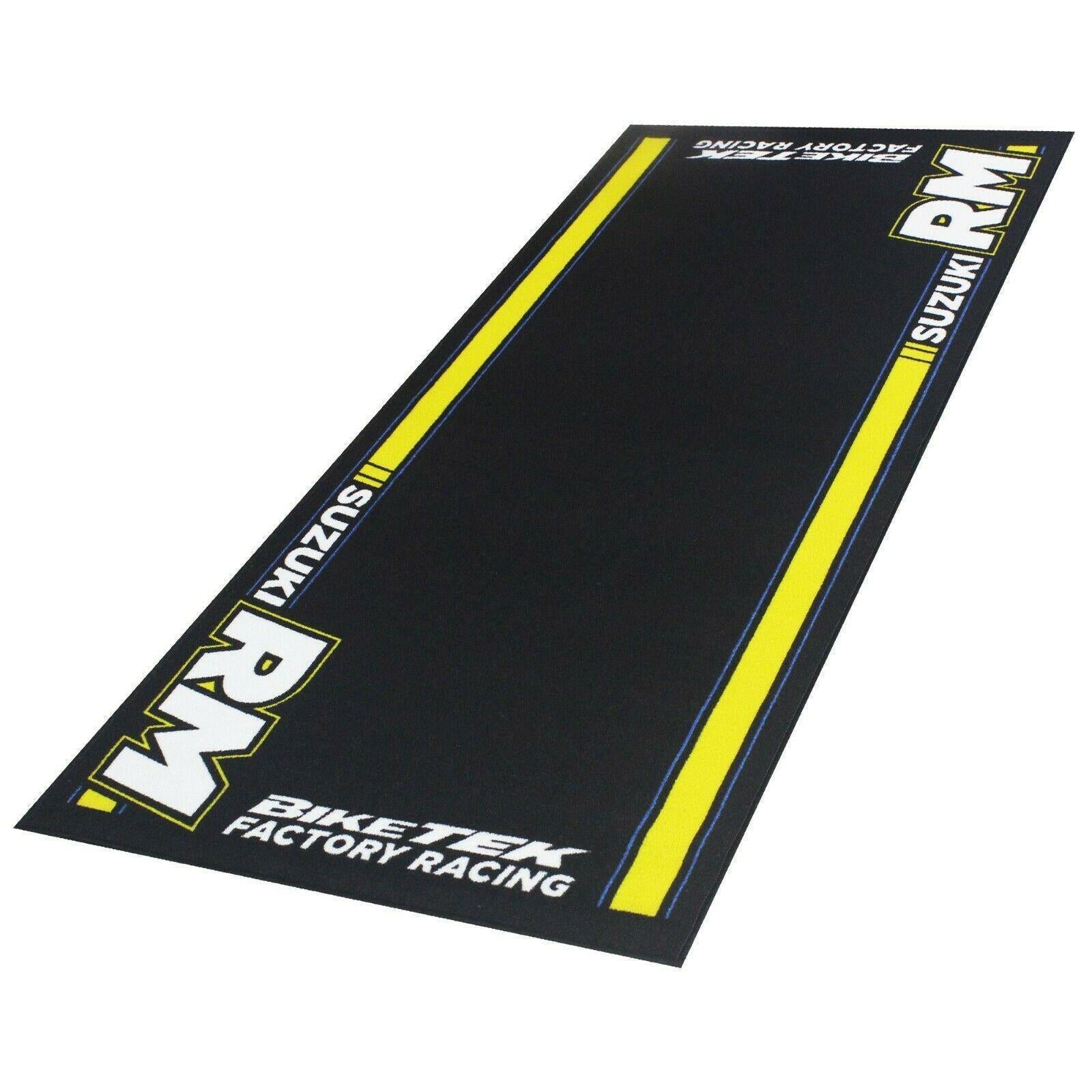 Bike Tek Suzuki RM Motorcycle Motorbike Workshop Garage Mat Series 4 190x80cm
