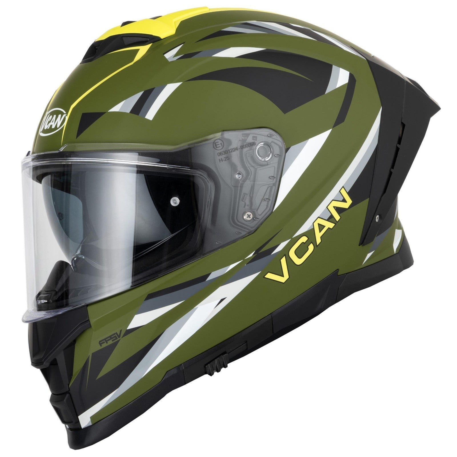 Vcan H162 Lifeforce Green ECE2206 ACU Gold Motorcycle Motorbike Helmet