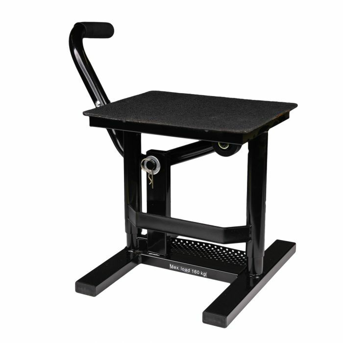 BikeTek MX Off Road Enduro Motorcycle Motorbike Lift Comp Stand - Black
