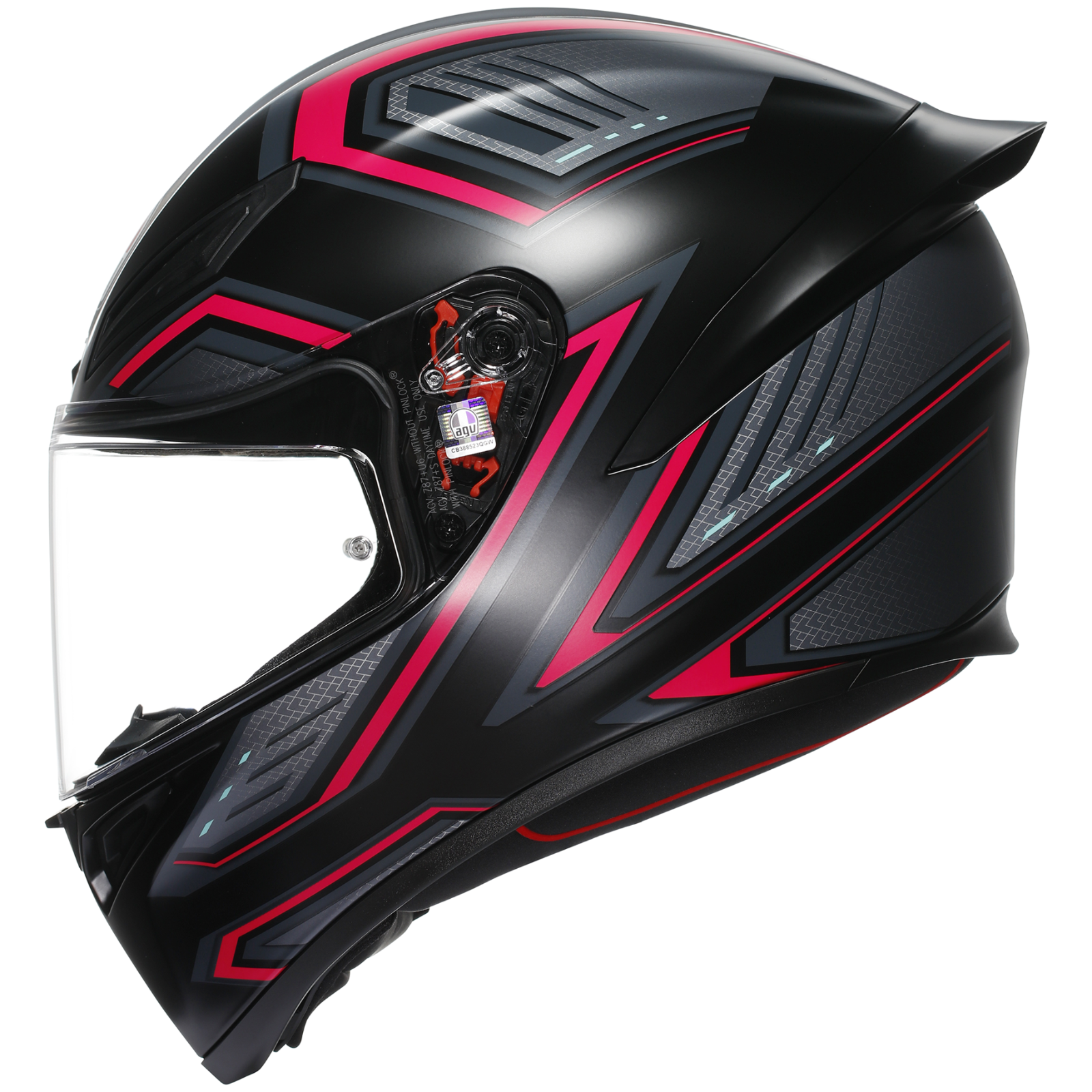 AGV K1S Sling Matt Black Pink ECE2206 Full Face Motorcycle Motorbike Helmet