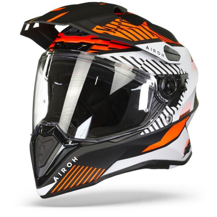 Airoh Commander Adventure ACU Gold Motorcycle Motorbike Helmet Boost Matt Orange