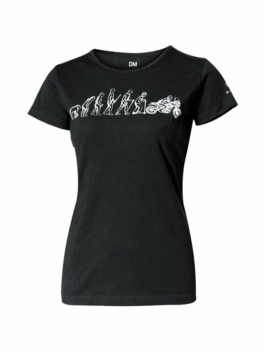 Held 9388 Ladies T-Shirt Evolution of Man Motorcycle Motorbike Tee Shirt