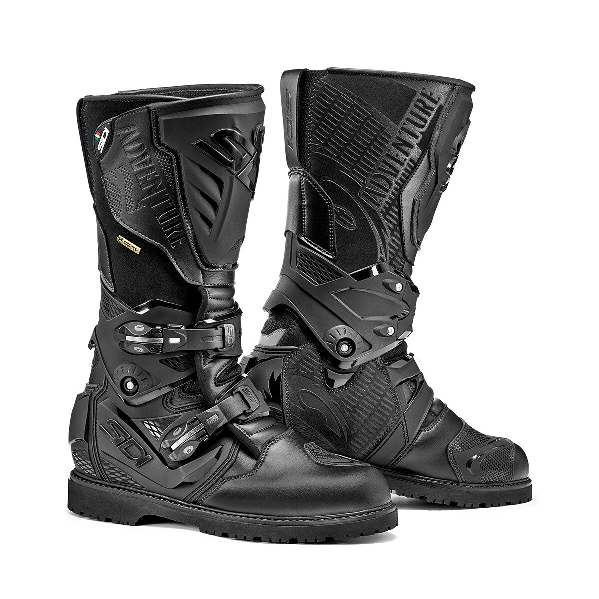 Sidi Adventure 2 Gore Black Gore Tex Motorcycle Motorbike Adventure Boots