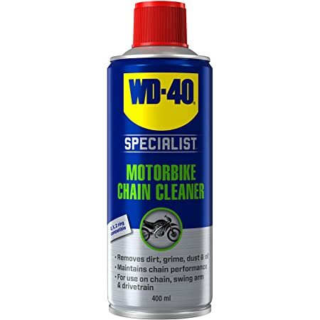 WD-40 Specialist Motorcycle Motorbike Universal O, X & Z Chain Cleaner - 400ml