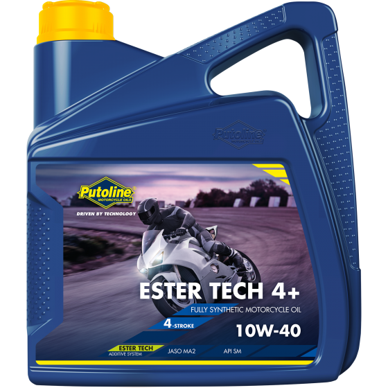 Putoline Ester Tech 4+ 10W/40 Fully Synthetic Ester Motorcycle Motorbike Oil 4L
