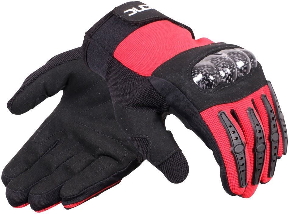 Duchinni Jago Kids Armoured Motorcycle Motorbike Gloves - Black/Red