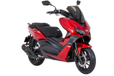 lexmoto aura 125cc high spec learner legal scooter - red
