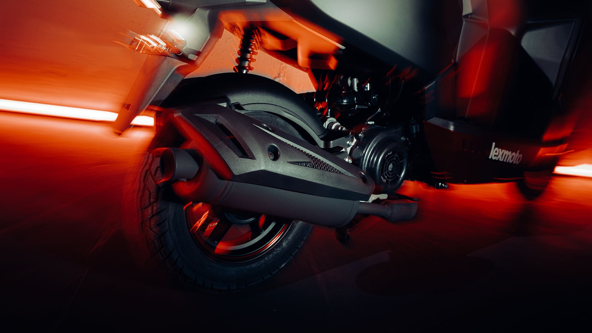 Lexmoto L5 50cc - Black Blue/Red