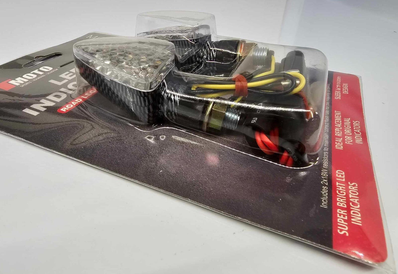 GT Moto LED Carbon Arrow E-Marked Motorcycle Motorbike Indicators Inc Resistors