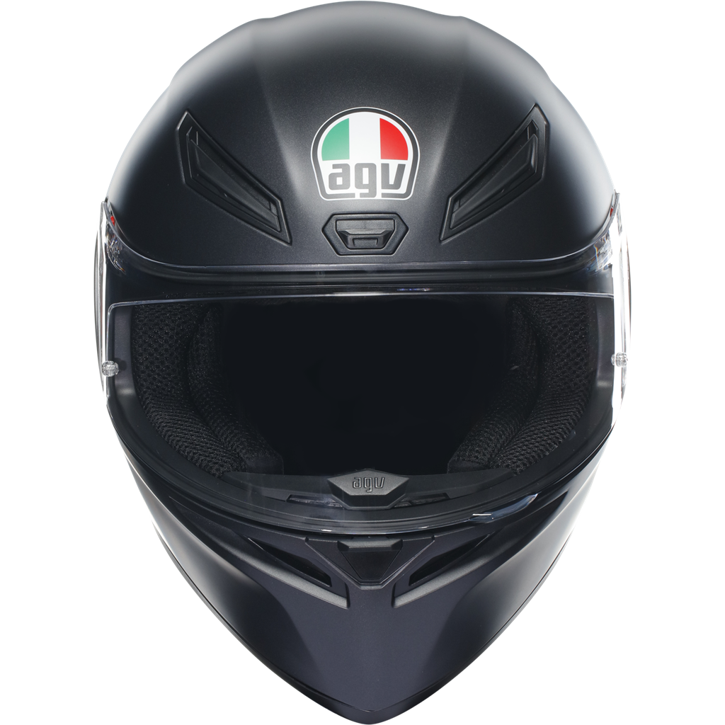 AGV K1S Solid Matt Black ECE2206 Full Face Motorcycle Motorbike Helmet