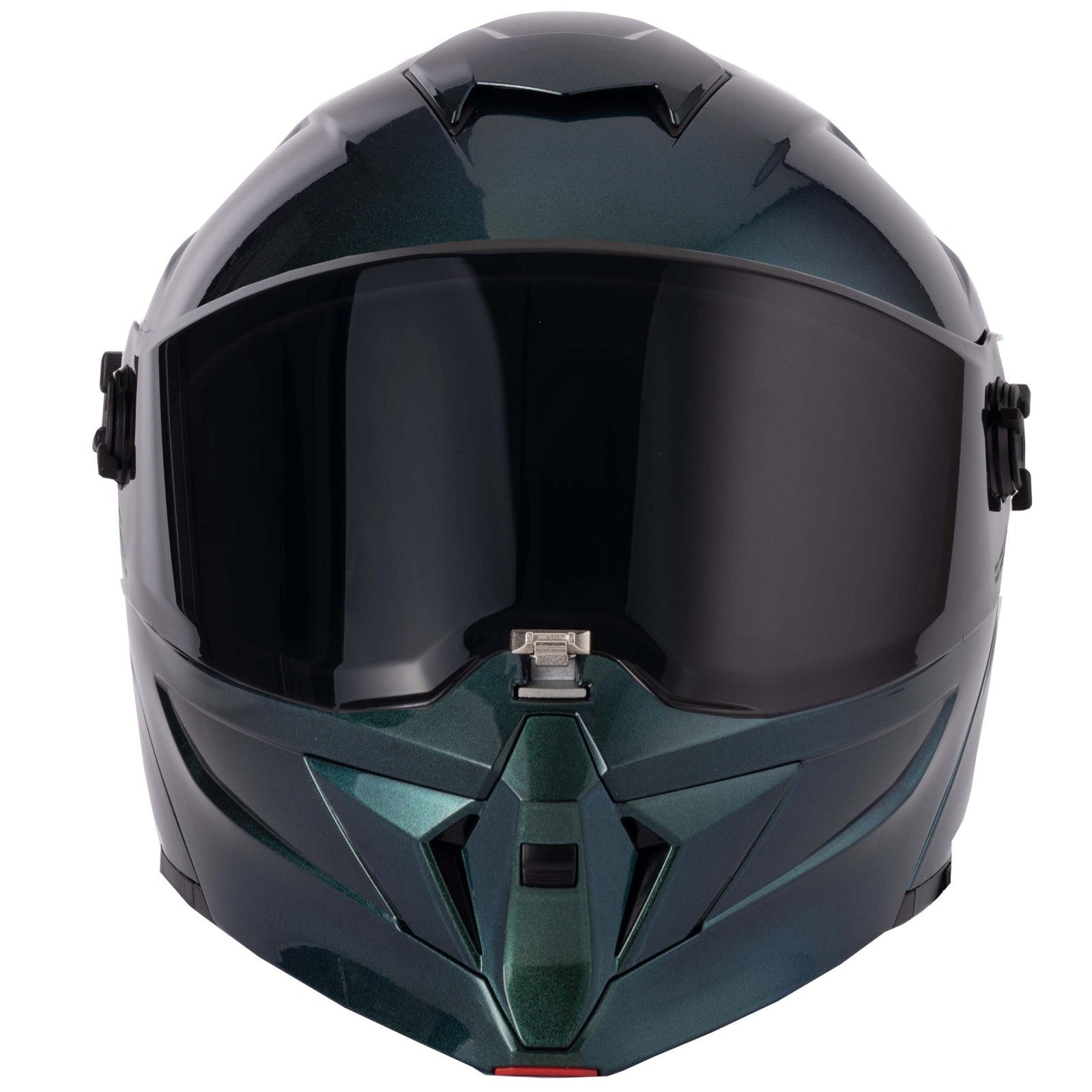 VCAN H276 Gradient Green Blue Flip Front ECE 2206 Motorcycle Motorbike Helmet