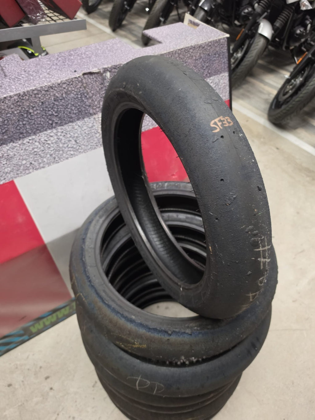 Pirelli Diablo Superbike SC1 125/70-17 Used BSB Scrub Motorcycle Tyre - SF33