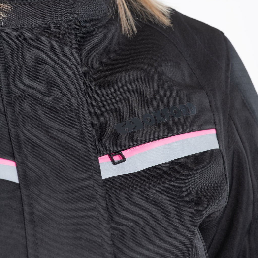Oxford Dakota 3.0 Womens Ladies Waterproof Motorcycle Motorbike Jacket Tech Pink
