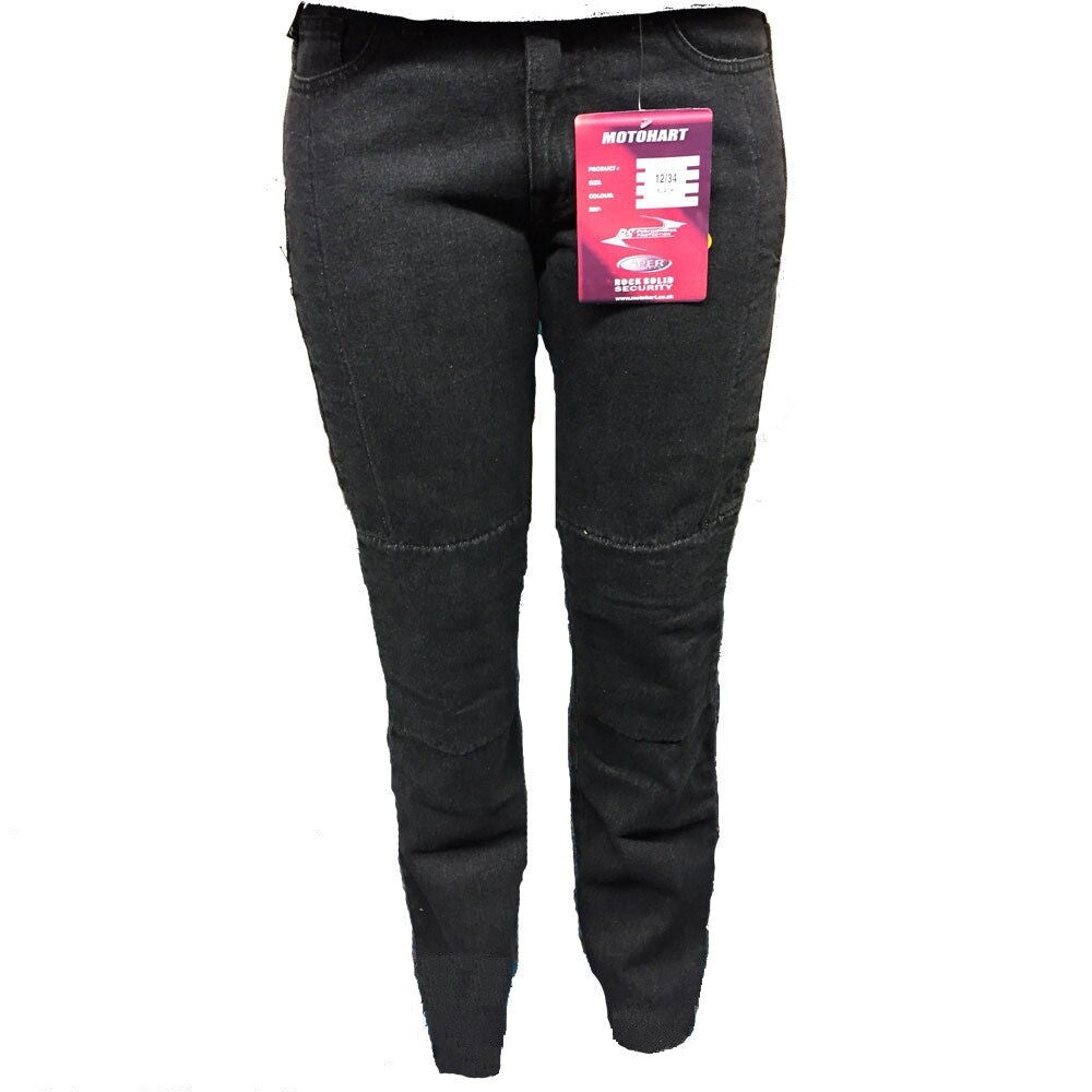 RS Performance 1201 Motohart Motorcycle Motorbike Womens Aramid Lined Black Jean