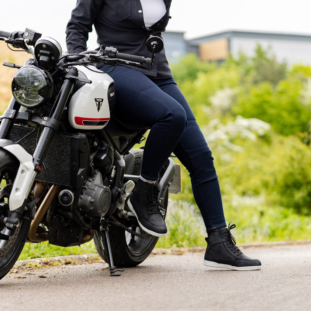 Oxford Super Stretch CE AA Motorcycle Motorbike Slim Womans Jeans Indigo Blue