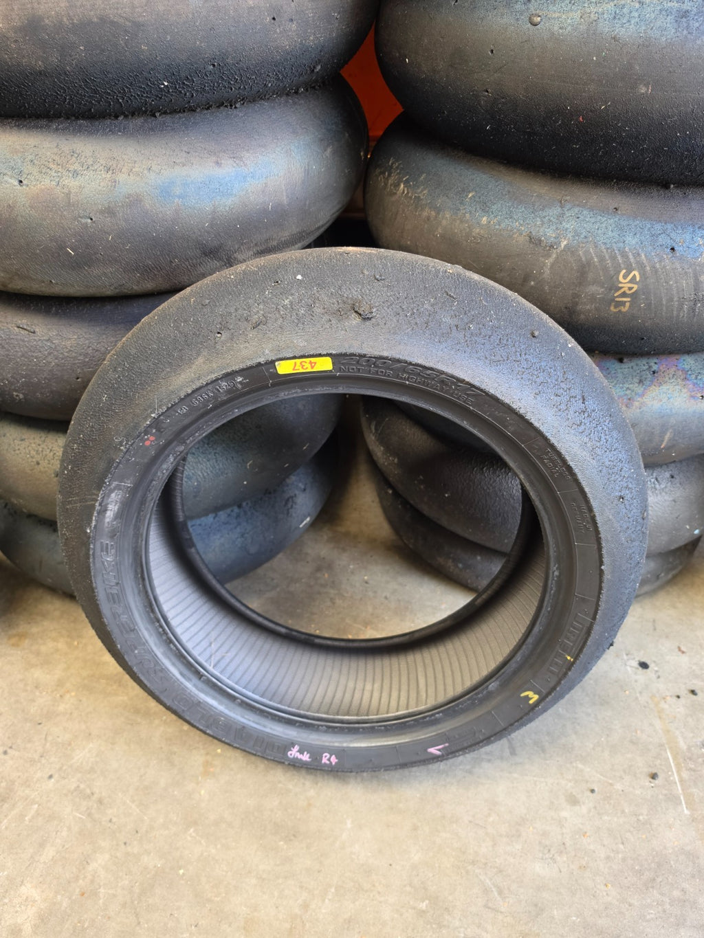 Pirelli Diablo Superbike SC1 200/60-17 Used BSB Scrub Motorcycle Tyre - RS5