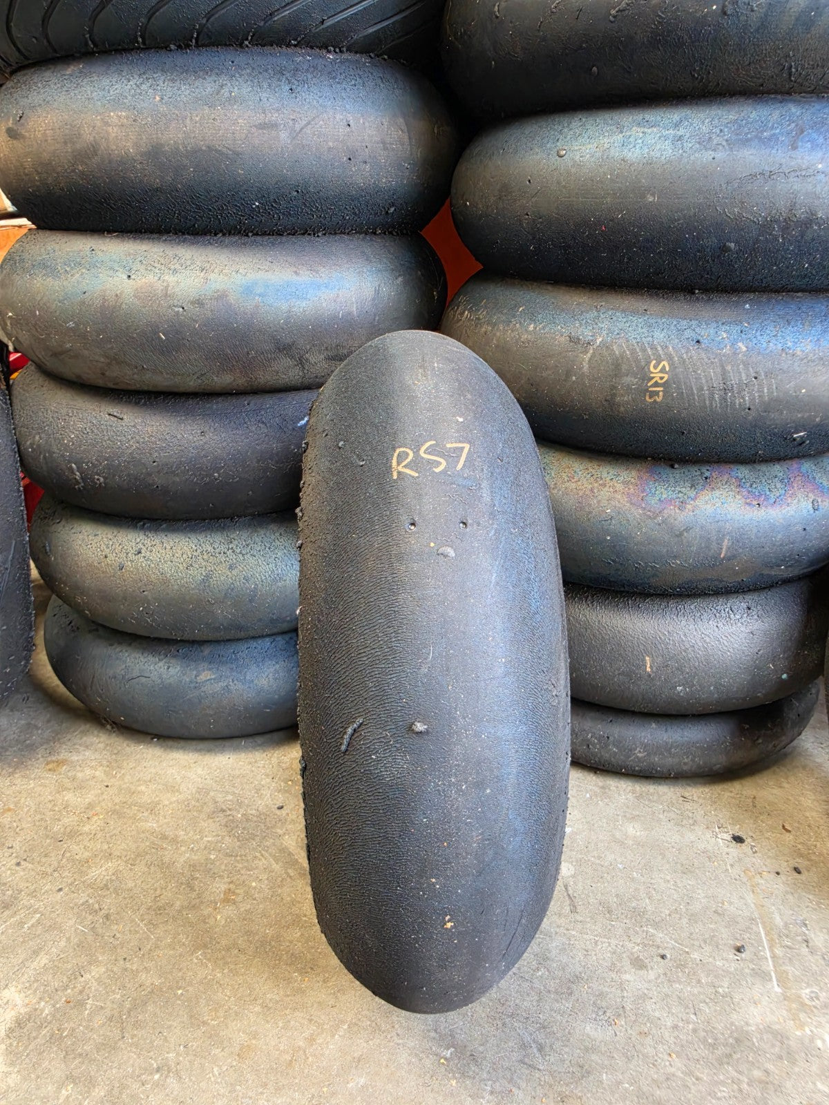 Pirelli Diablo Superbike SC1 200/60-17 Used BSB Scrub Motorcycle Tyre - RS7
