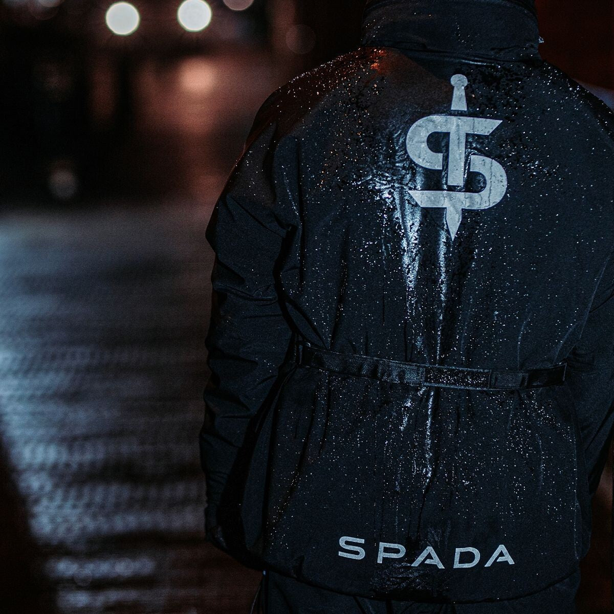 Spada Acqua Shield Motorcycle Motorbike 1 Piece Waterproof Over Jacket Black