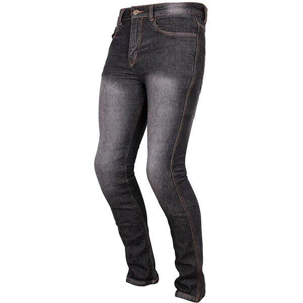 Weise Ridge Denim Aramid CE AA Motorcycle Motorbike Jeans - Black - Short Leg
