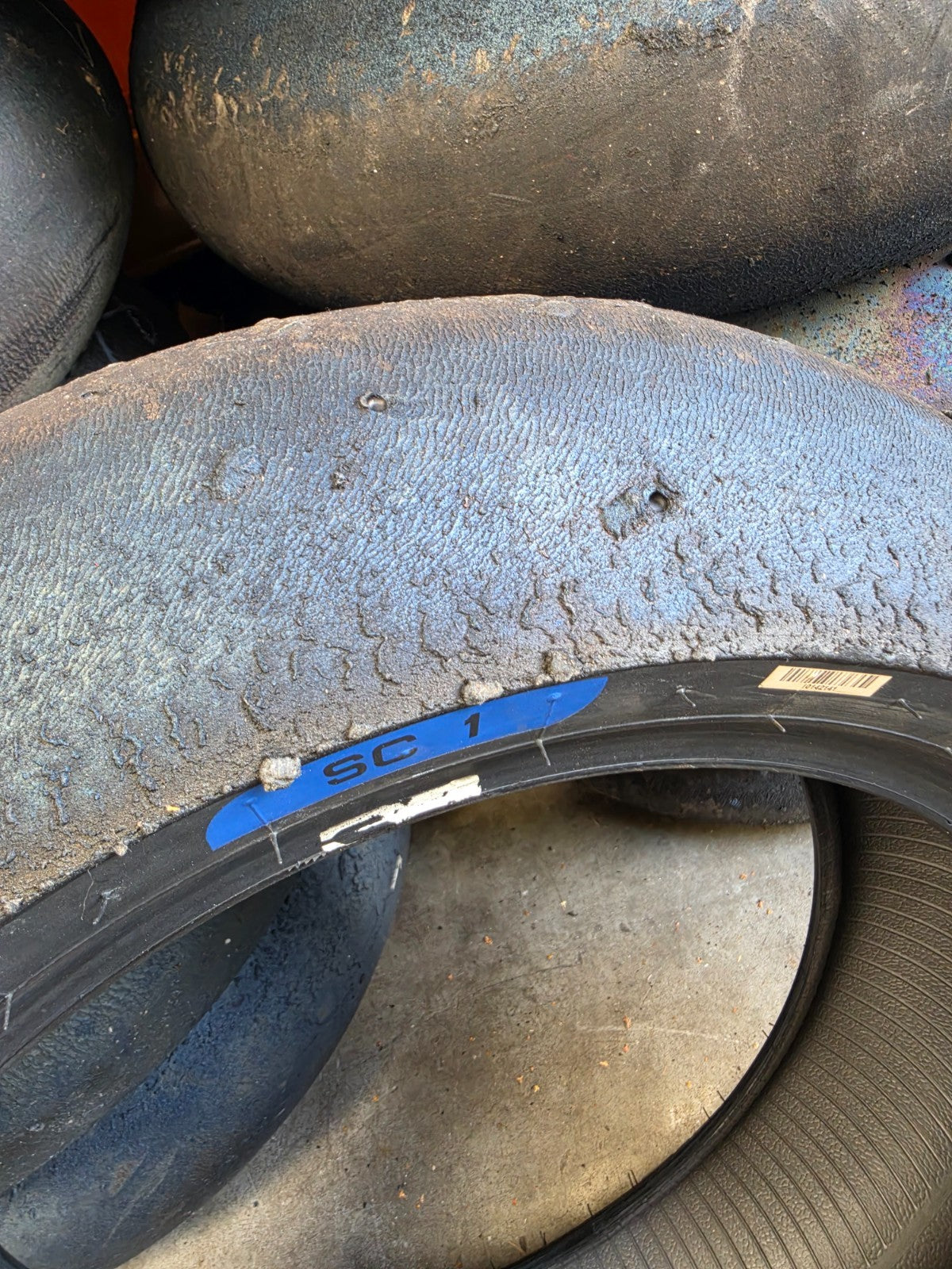 Pirelli Diablo Superbike SC1 200/60-17 Used BSB Scrub Motorcycle Tyre - RS3