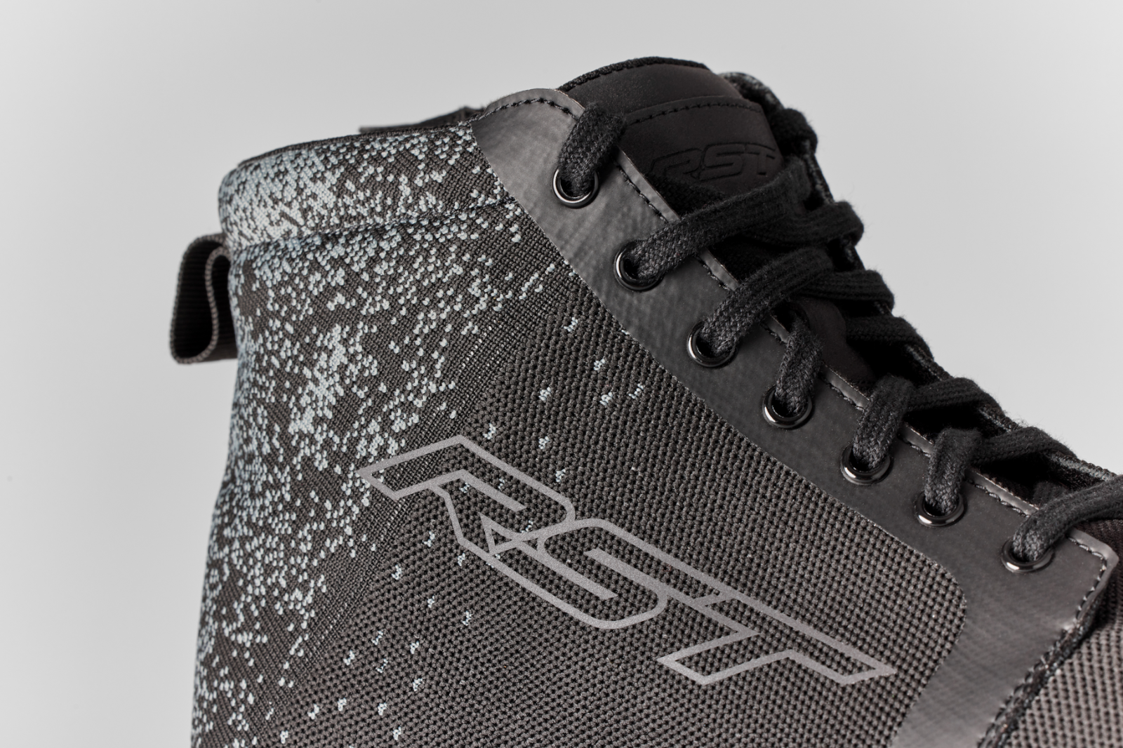 RST Urban-K CE Motorcycle Motorbike Hi Top Trainer Shoe Boot - Black Grey
