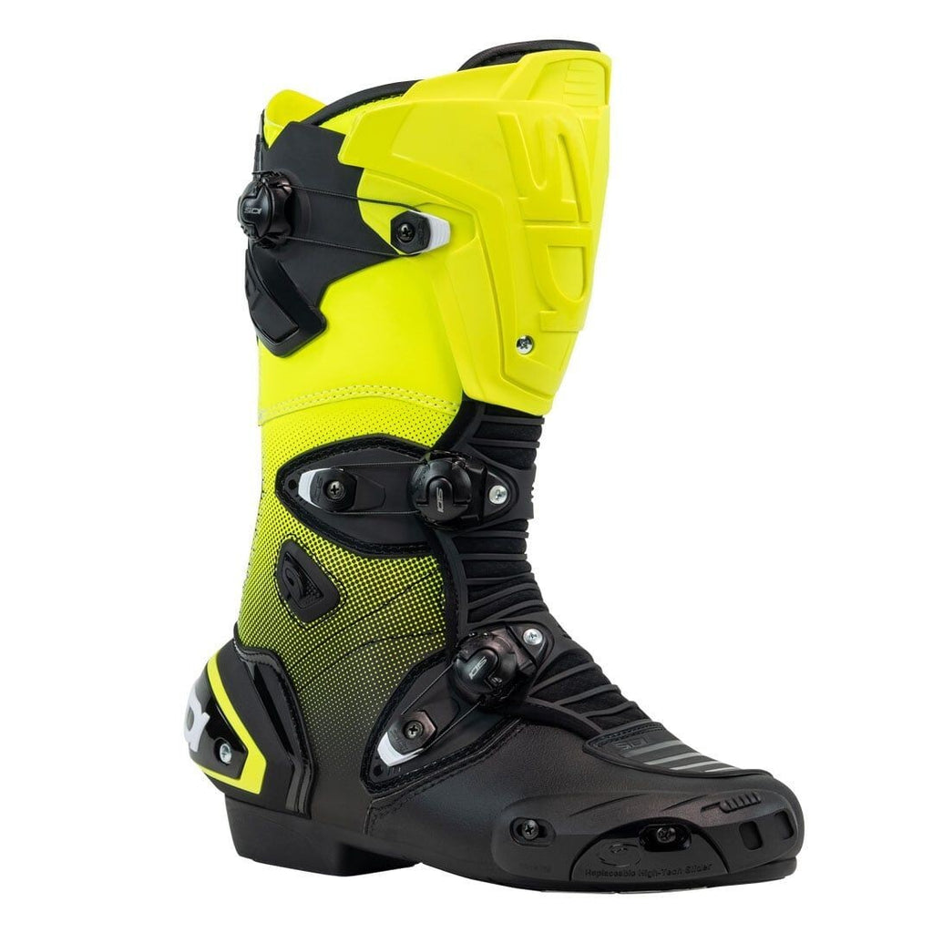 Sidi Mag-1 Sports Race Track Day Adjustable Motorcycle Motorbike Boots Black Yel