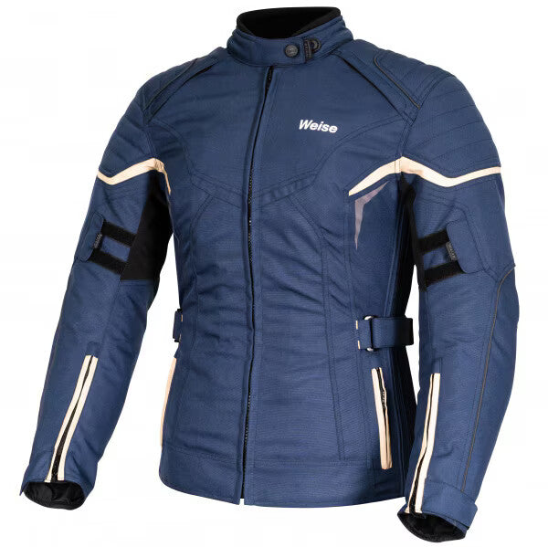 Weise Nashua Waterproof Textile CEAA Motorcycle Motorbike Jacket - Blue