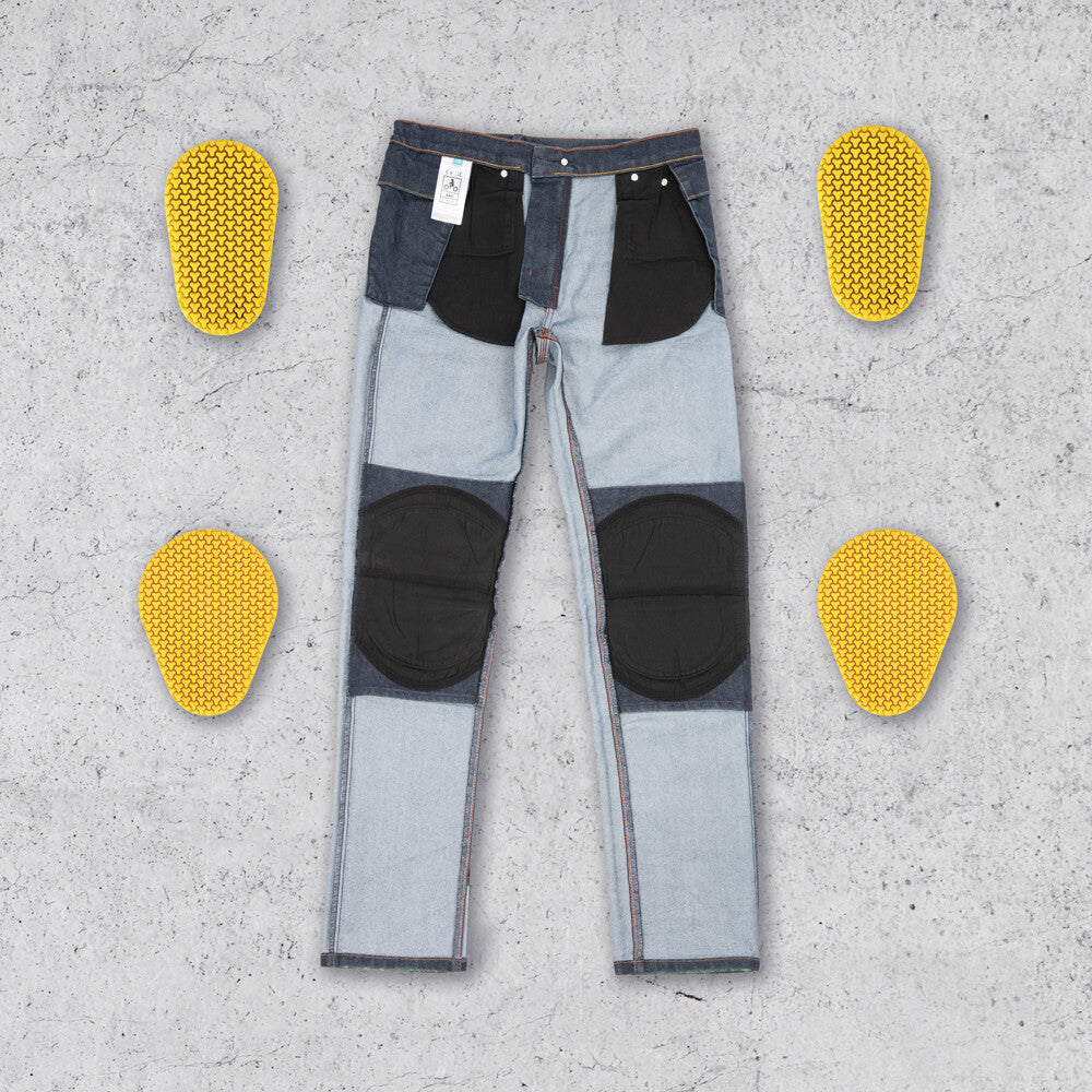 Oxford Original Approved AA Motorcycle Motorbike Jeans Black Slim Leg