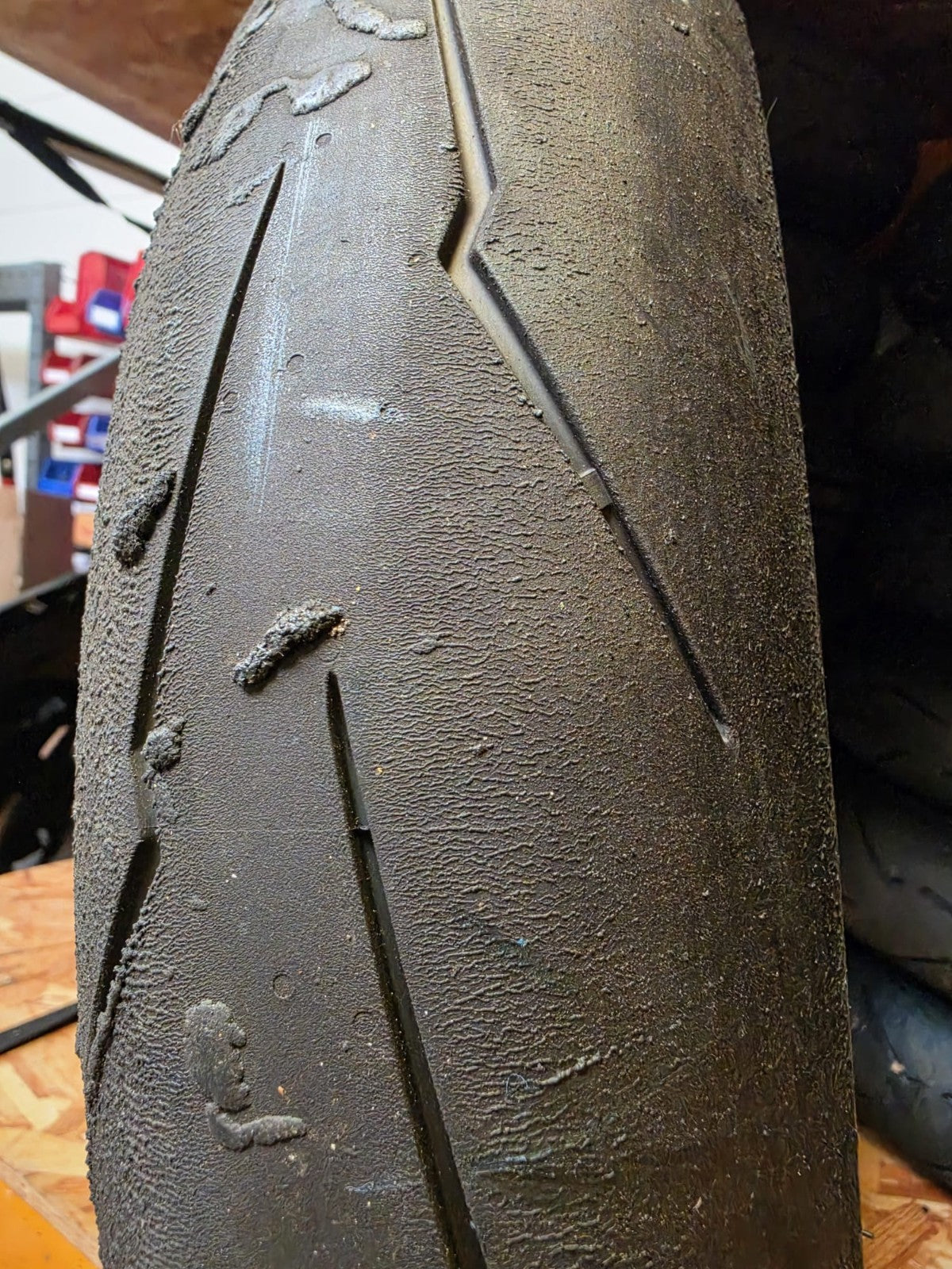 Pirelli Diablo Supercorsa SC2 V3 120/70-17 part worn front BSB scrub tyre