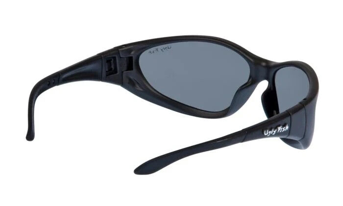 Ugly Fish RS707 Motorcycle Motorbike Sunglasses - Matt Black Frame/Smoke Lens