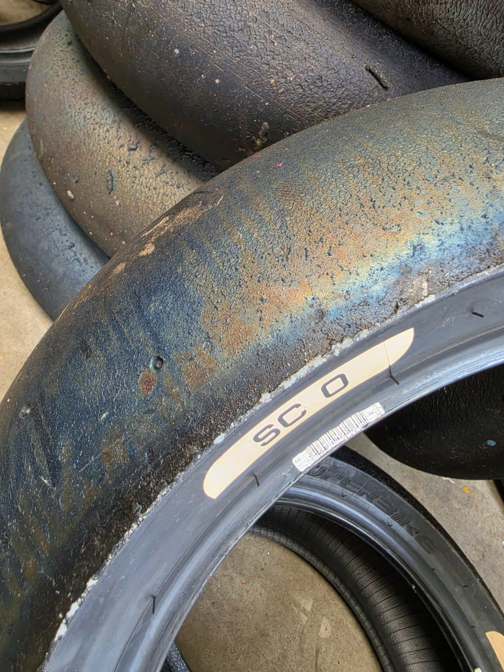 Pirelli Diablo Superbike SC0 190/60-17 Used BSB Scrub Motorcycle Tyre - SR15