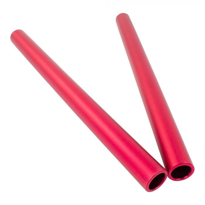 Bike It Motorcycle 280mm Matt Red Clip-On Tubes -  22.2mm (7/8") diameter