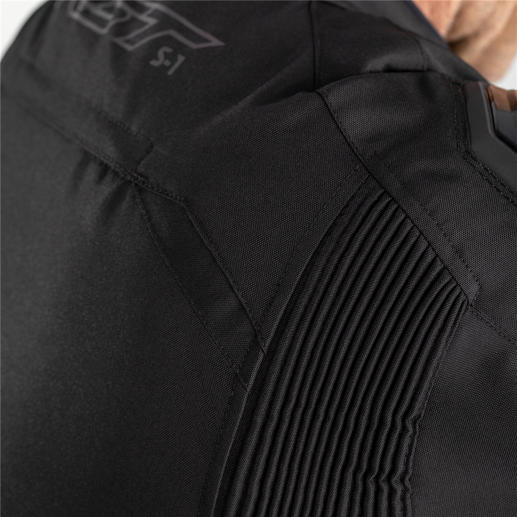 RST S1 Waterproof Textile Sports Style CE AA Motorcycle Motorbike Jacket Black