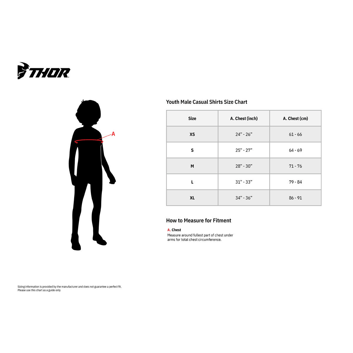 Thor Youth Kids Childs Tech MX Off Road Casual T-Shirt
