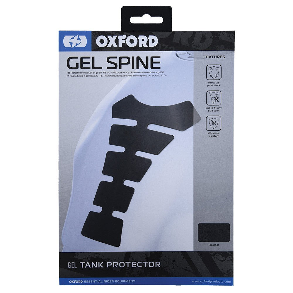 Oxford OX651 Motorcycle Motorbike Universal Gel Spine Original Tank Pad - Black