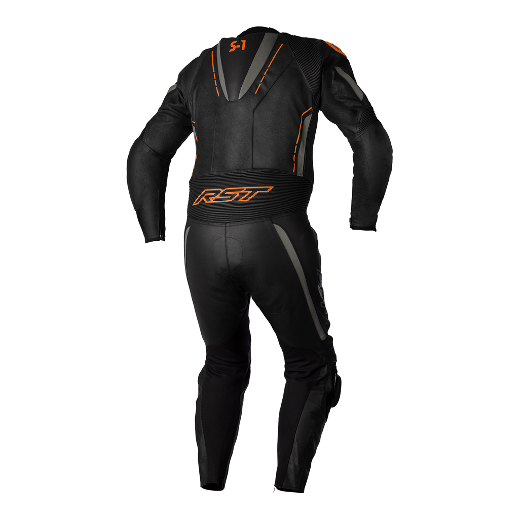 RST S1 CE AAA Rated Leather Motorcycle Motorbike Sports Race 1 Piece Suit Orange