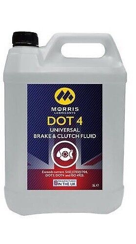 Morris DOT 4 High Performance Universal Motorcycle Motorbike Brake Fluid 5L