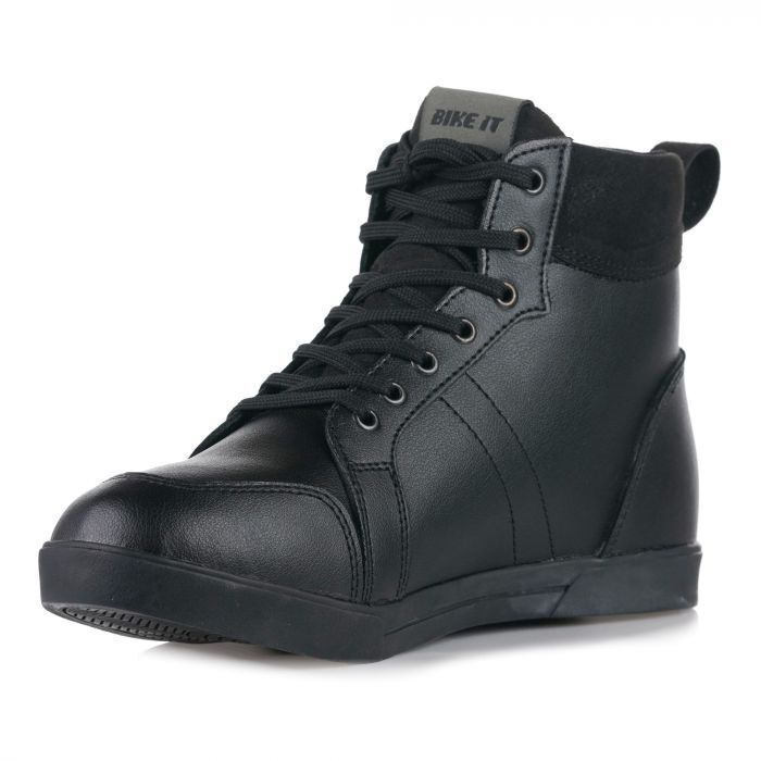 Bike It Sneeka Low-Cut Trainer Waterproof Leather Motorcycle Motorbike Boots