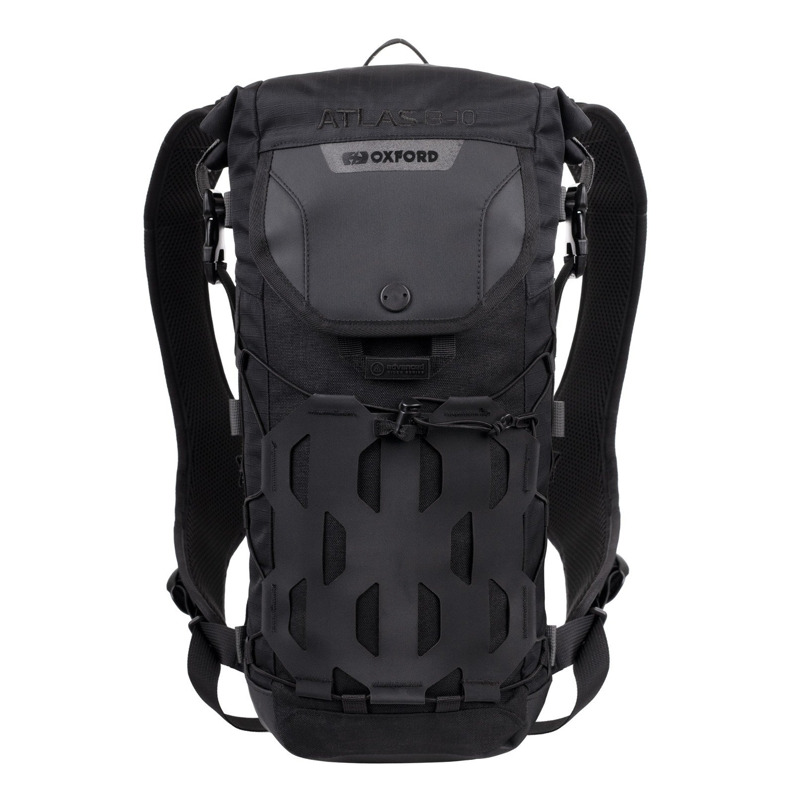 Oxford Atlas B-10 Advanced Motorcycle Motorbike Waterproof Backpack Black OL1002