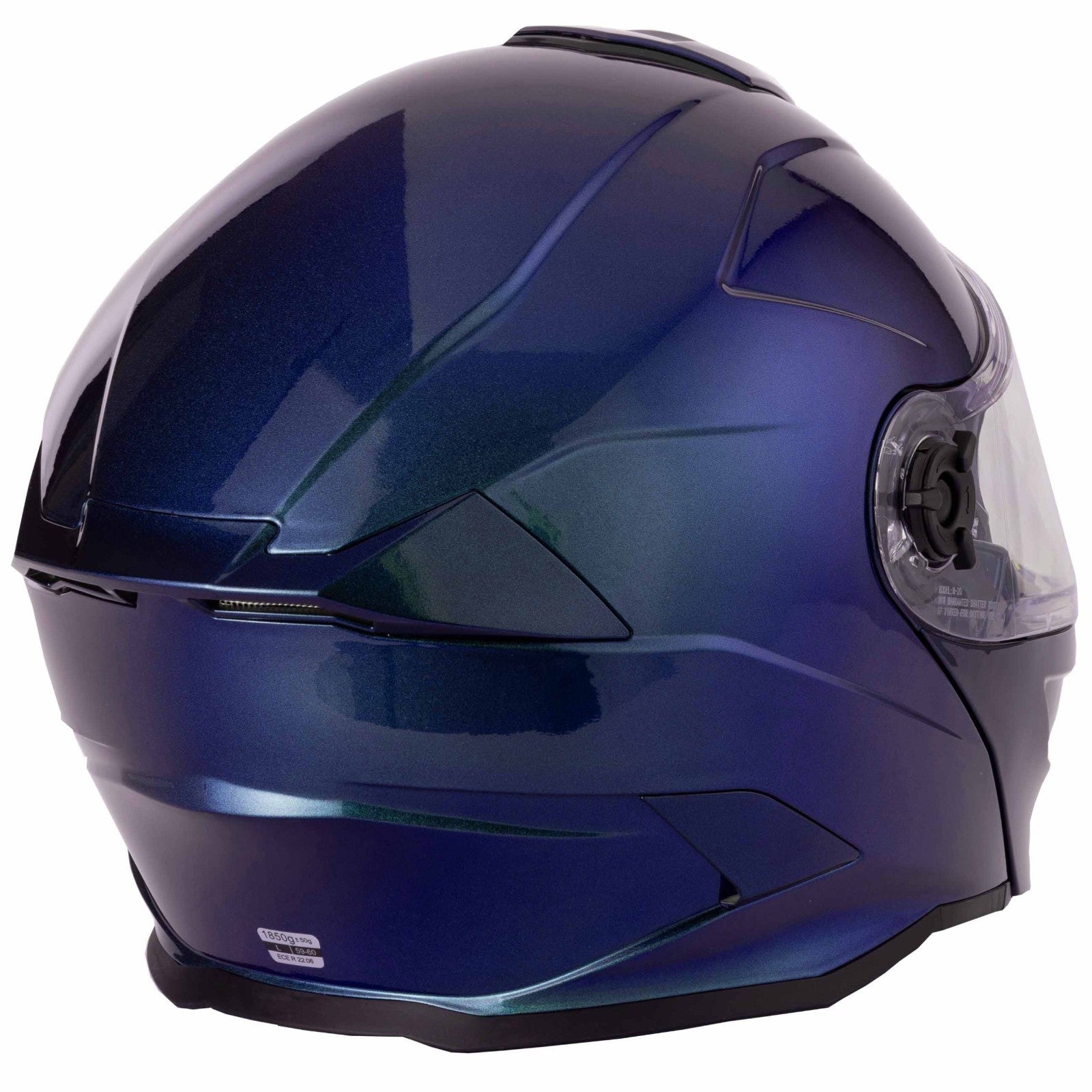 VCAN H276 Gradient Green Purple Flip Front ECE 2206 Motorcycle Motorbike Helmet