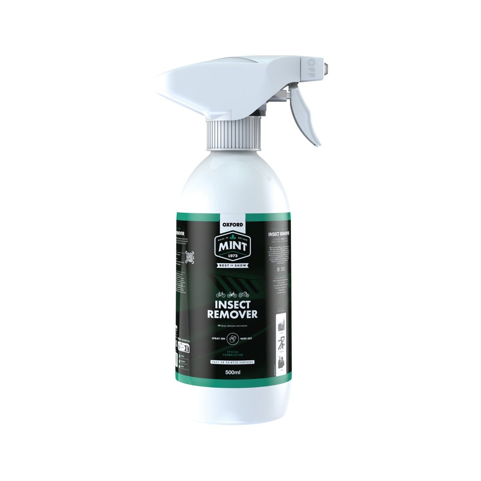 Oxford Mint Motorcycle Insect Remover Spray Bike Smear Free Biodegradable 500 ml