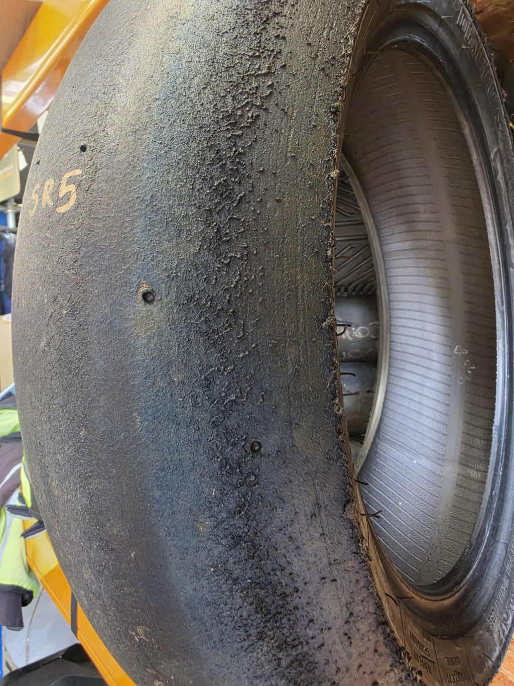 Pirelli Diablo Superbike SC1 200/60-17 Used BSB Scrub Motorcycle Tyre - SR5