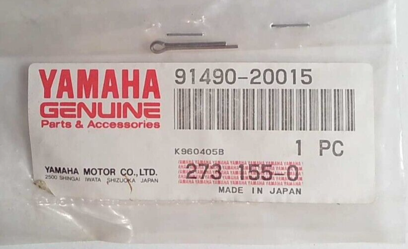 Genuine Yamaha Outboard Pin, Cotter (648) Fits Multiple Models - 91490-20015-00