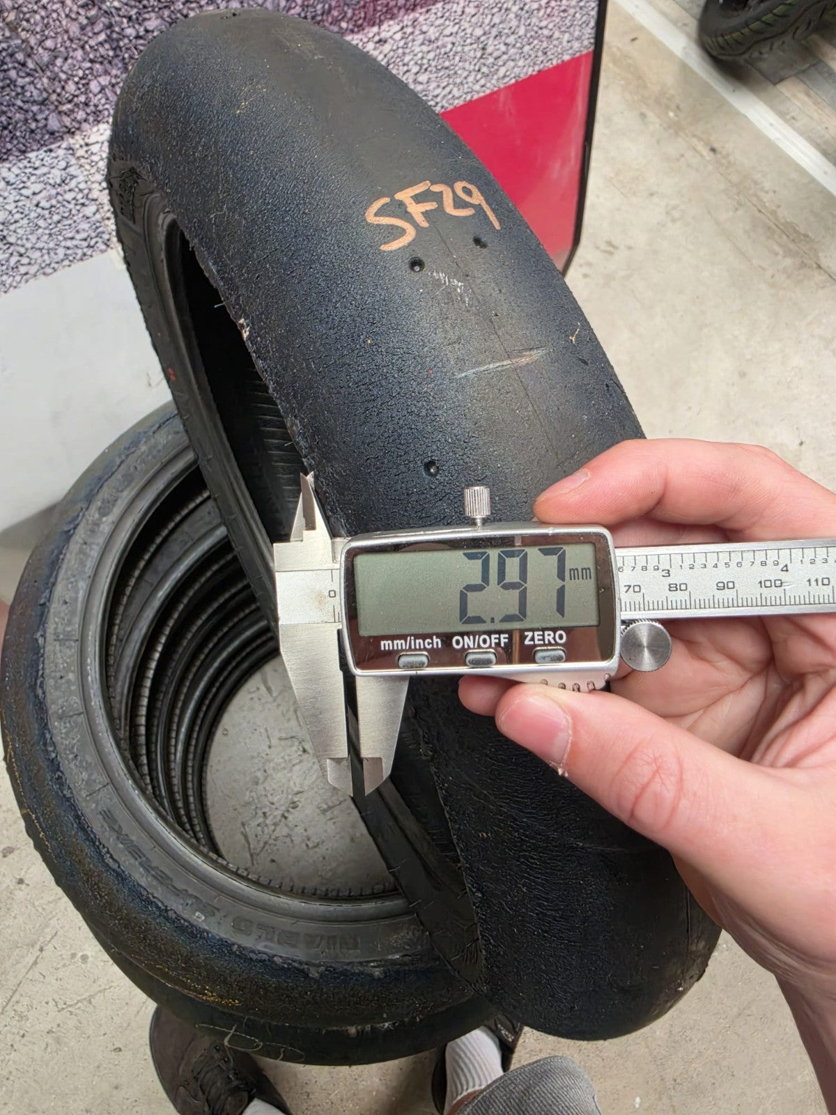 Pirelli Diablo Superbike SC1 125/70-17 Used BSB Scrub Motorcycle Tyre - SF29